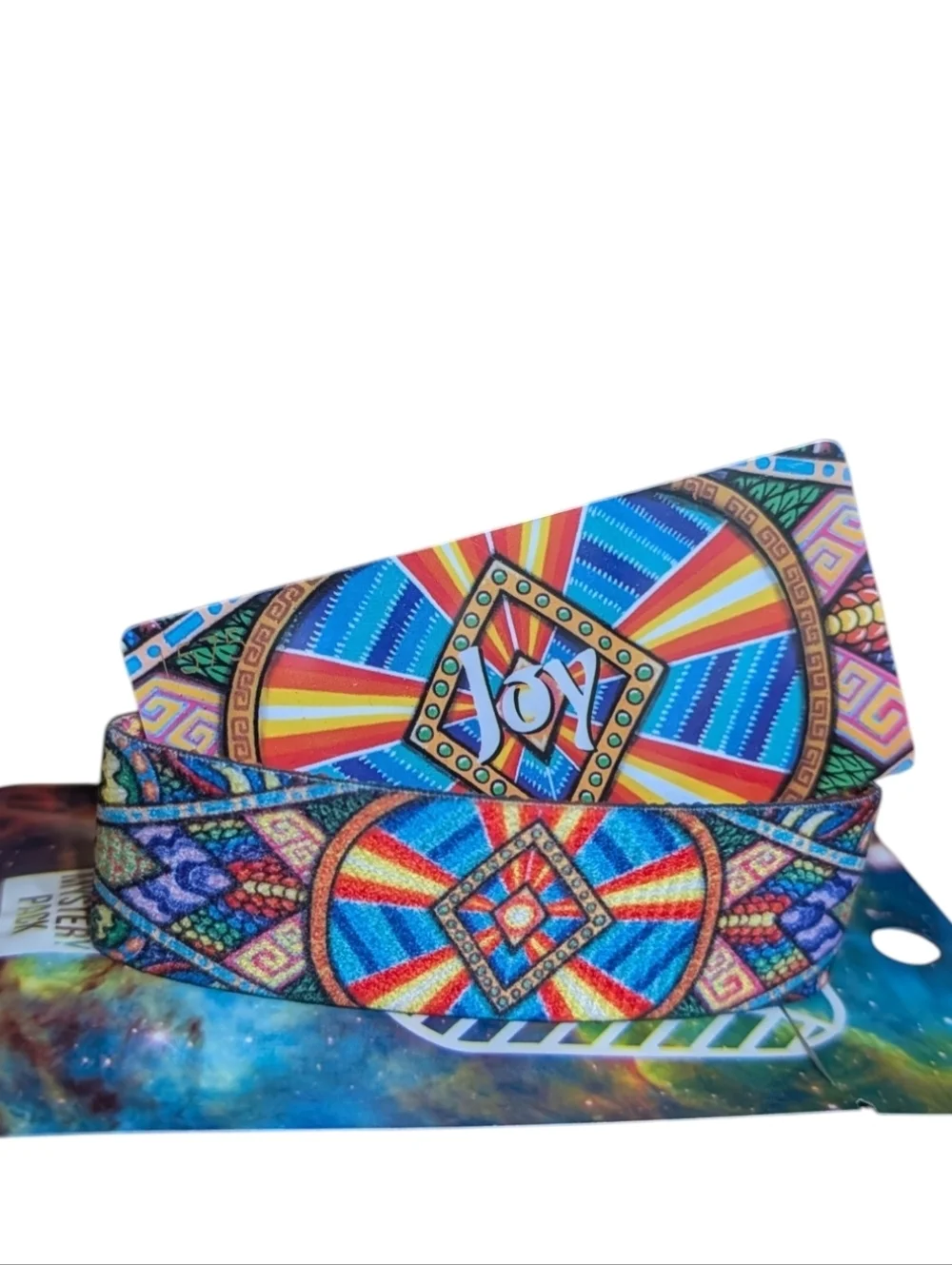 Zox Joy Bracelet #1575 Medium Colorful Mandala Rainbow Wrap Band
